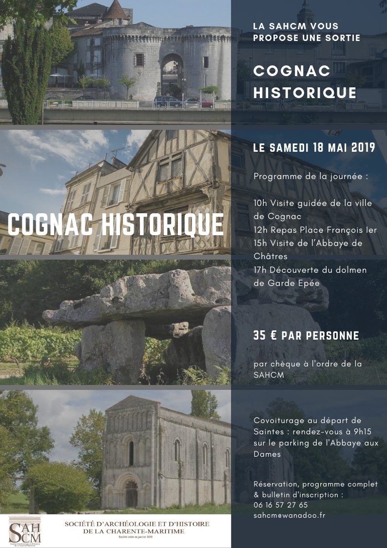 Sortie : Cognac historique , proposée par la SahCM.