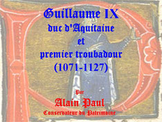 Conférence « Les troubadours en Saintonge » par Alain Paul.