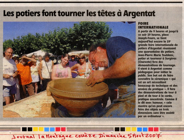 La poterie gallo-romaine avec Jean-Pierre Toublanc, potier.