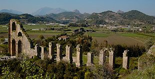 Hypothèse du profil de pente du pont aqueduc de la Berlingue ( le Vallon) à Saintes