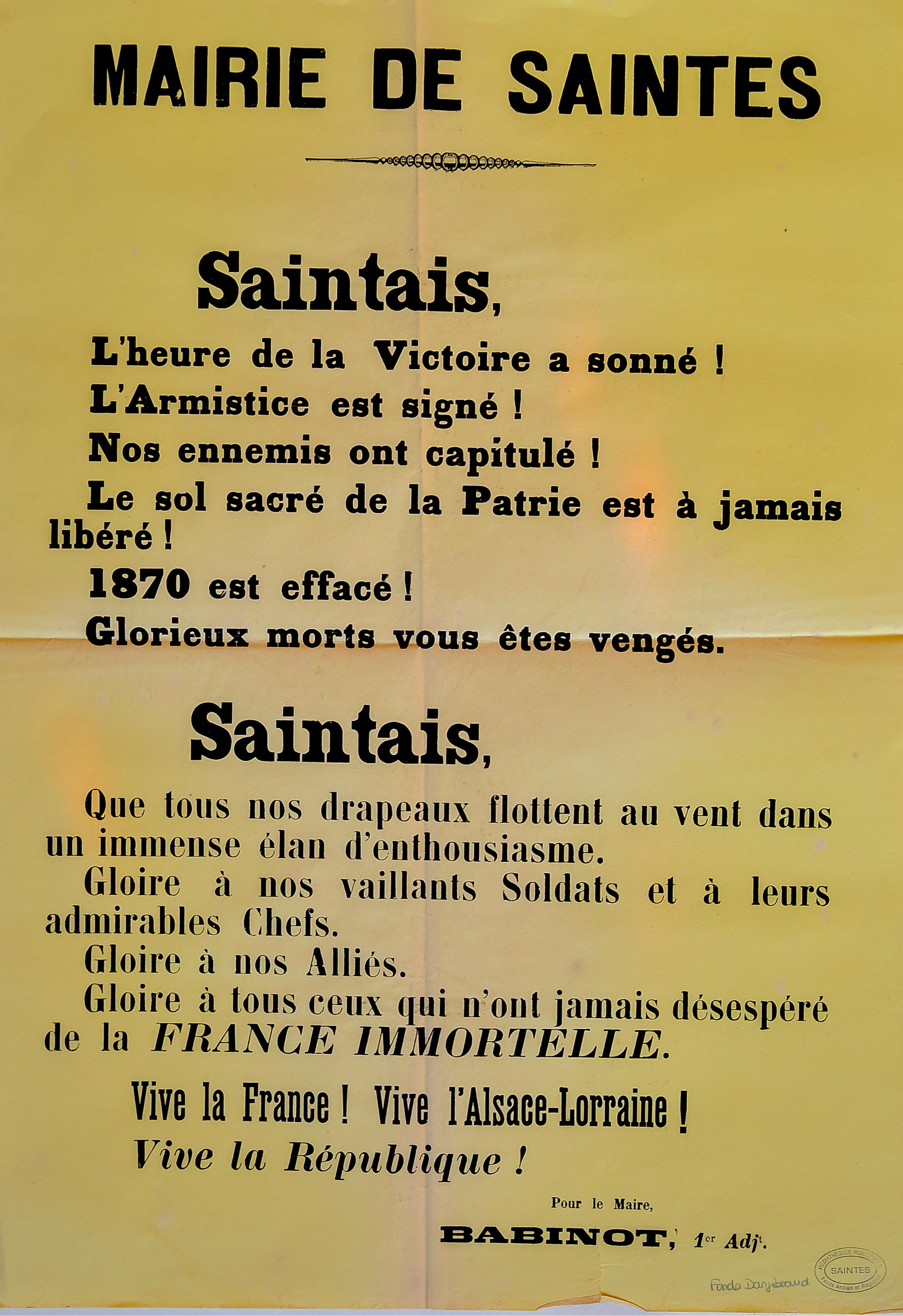 Les Trésors du mois à la médiathèque de Saintes