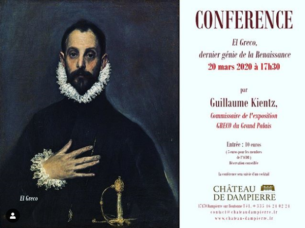 Conférence  » El Greco, dernier génie de la Renaissance »
