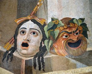 Mosaic_depicting_theatrical_masks_of_Tragedy_and_Comedy_(Thermae_Decianae)