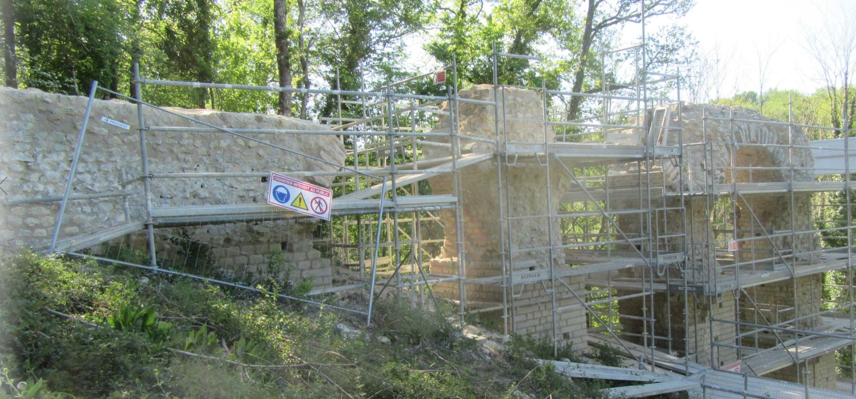 Point de l’avancement des travaux de protection et mise en valeur des aqueducs de Saintes.